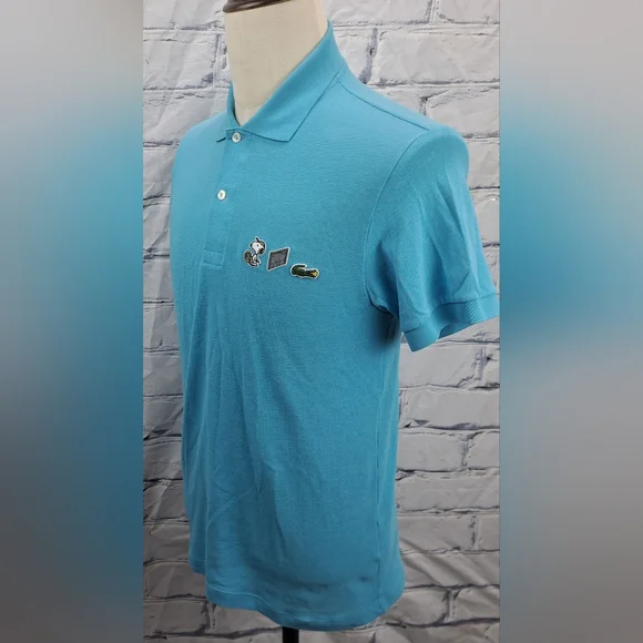 Lacoste x Peanuts Snoopy Men's Polo Shirt Tennis Pique Cotton Size Small (3) - Picture 9 of 14